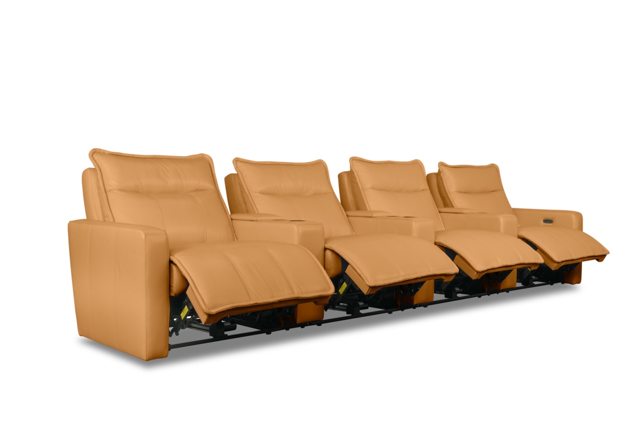 ALCINA LEATHER 4 Seater Theatre Suite – image 5 of 11