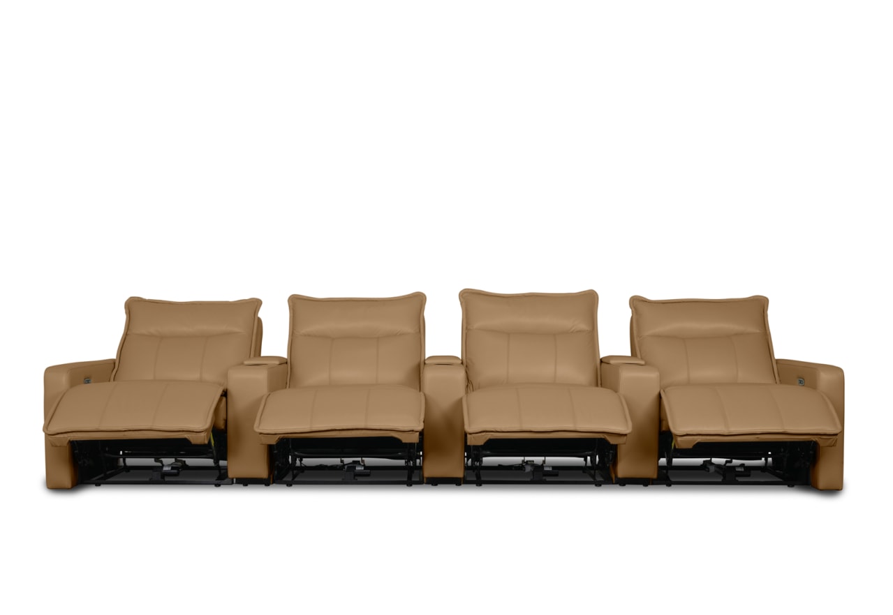 ALCINA LEATHER 4 Seater Theatre Suite – image 2 of 11