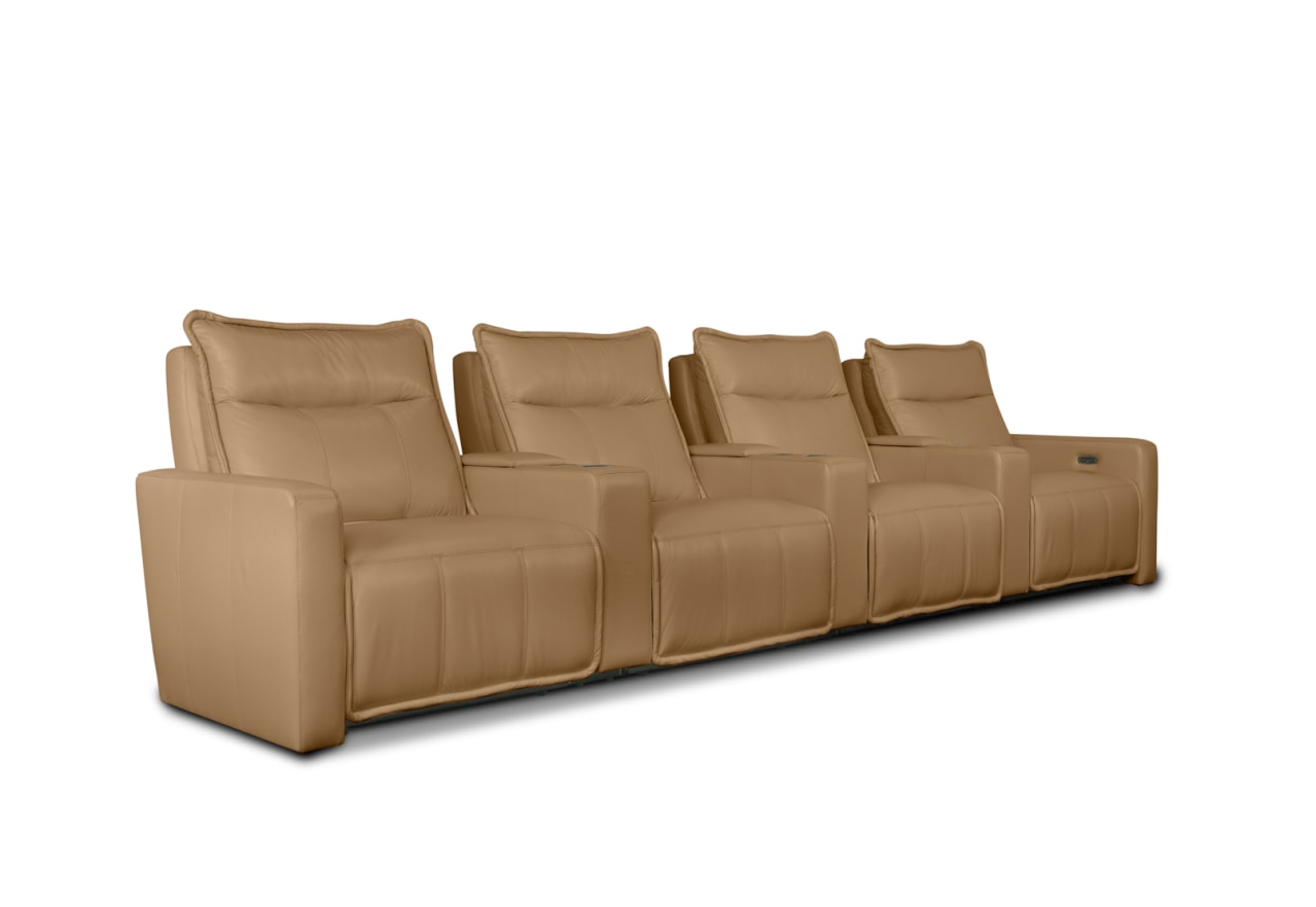 ALCINA LEATHER 4 Seater Theatre Suite – image 4 of 11