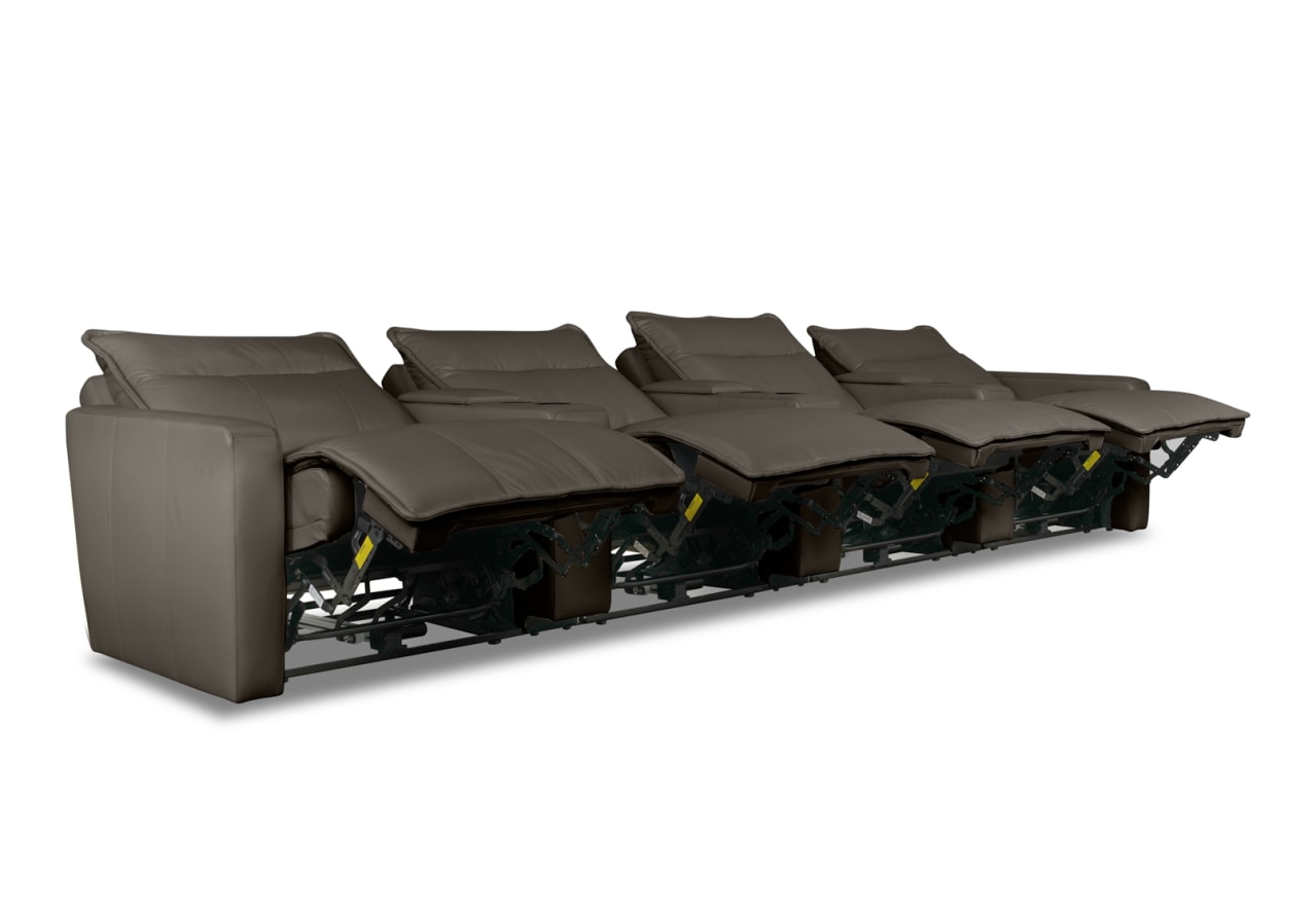ALCINA LEATHER 4 Seater Theatre Suite – image 6 of 11