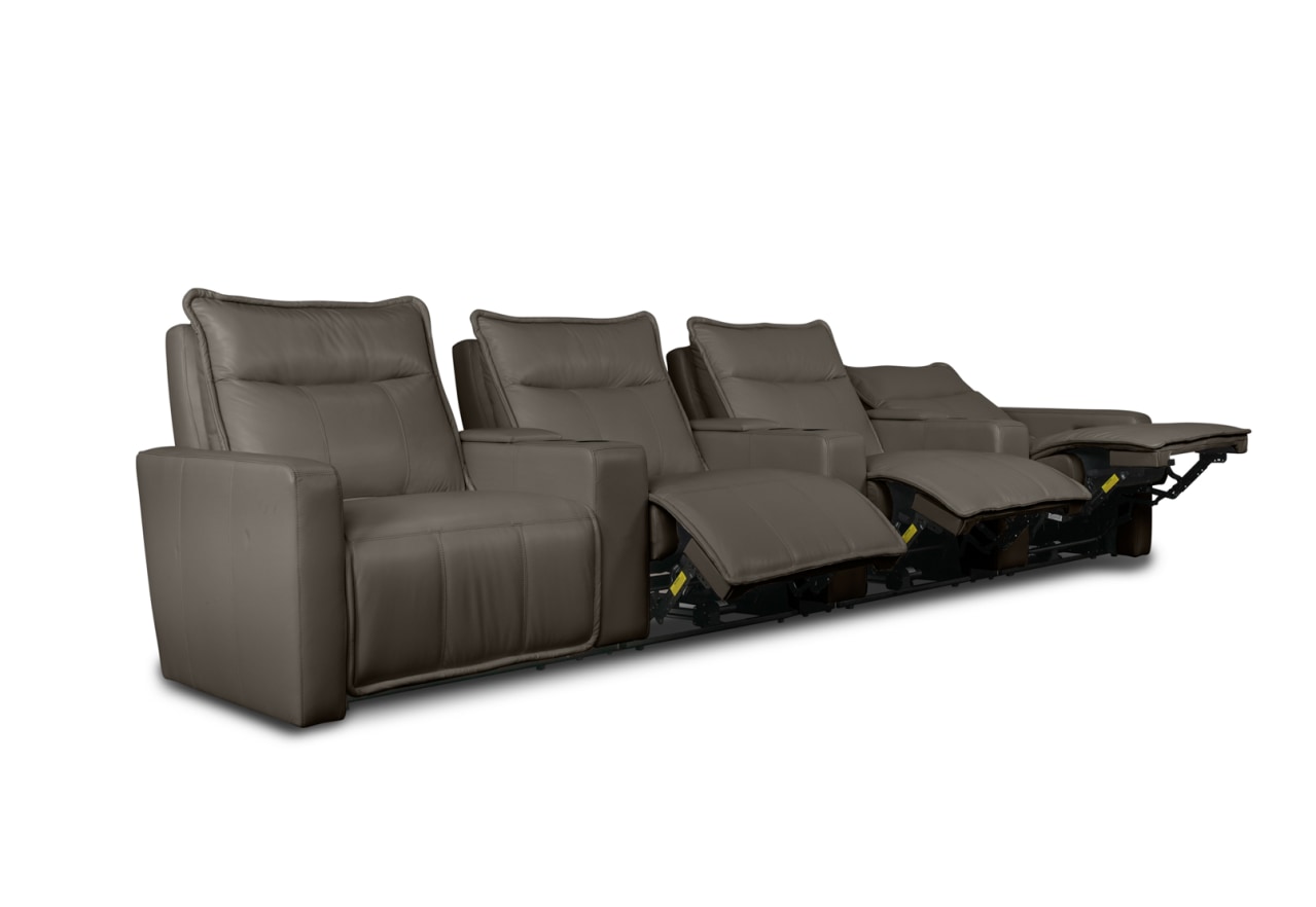 ALCINA LEATHER 4 Seater Theatre Suite – image 7 of 11