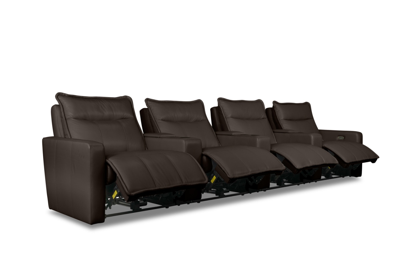 ALCINA LEATHER 4 Seater Theatre Suite – image 5 of 11