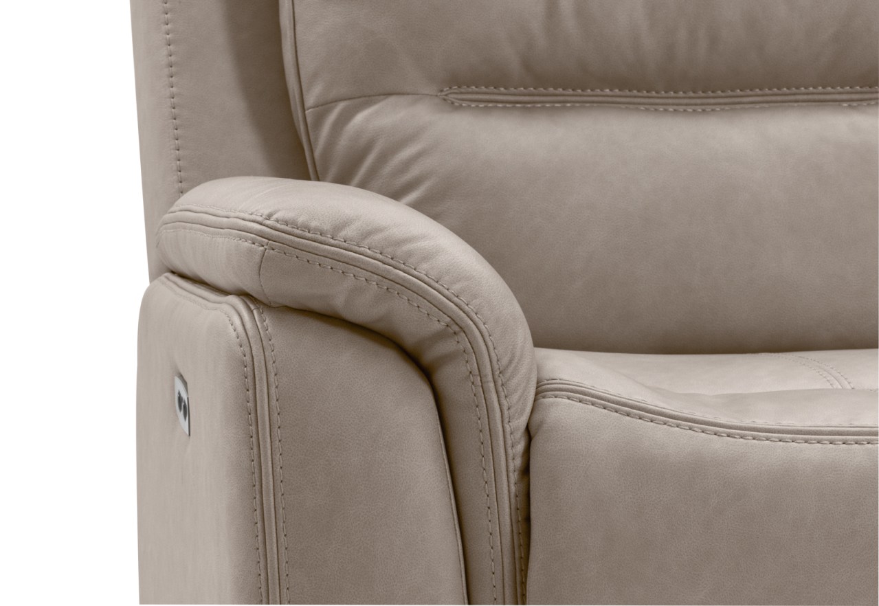 NADAL FABRIC 4 Seater Theatre Suite with 2 Inbuilt Electric Recliners and Console – image 9 of 11
