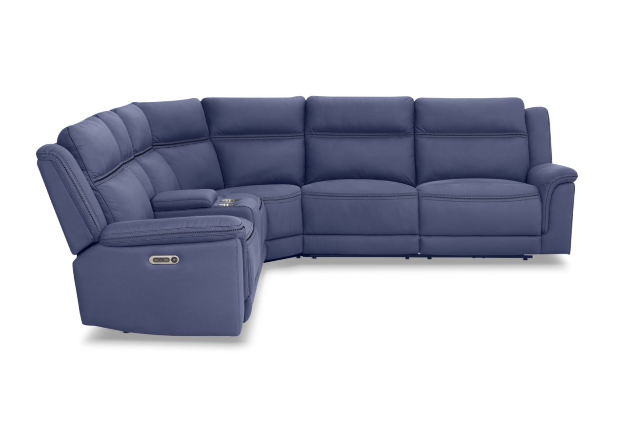 WOLFGANG FABRIC Corner Lounge with Electric Recliners and Console – image 4 of 12