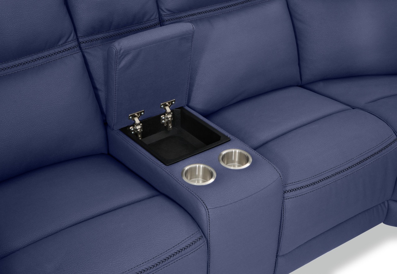 WOLFGANG FABRIC Corner Lounge with Electric Recliners and Console – image 10 of 12