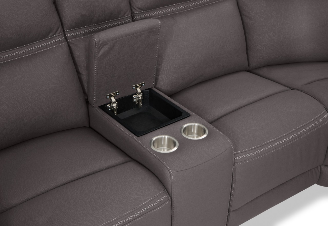 WOLFGANG FABRIC Corner Lounge with Electric Recliners and Console – image 10 of 12