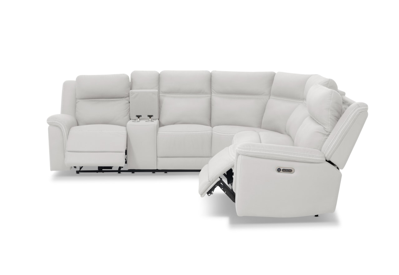 WOLFGANG FABRIC Corner Lounge with Electric Recliners and Console – image 8 of 12