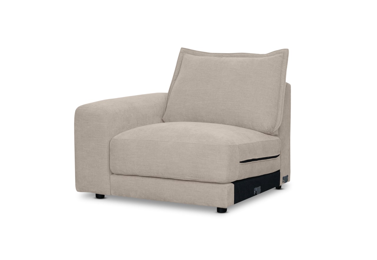 LINNELL FABRIC Modular LHF Chair – image 3 of 4