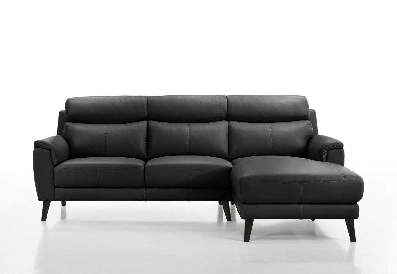 CHAFFEE LEATHER 3 Seat RHF Chaise – image 1 of 4