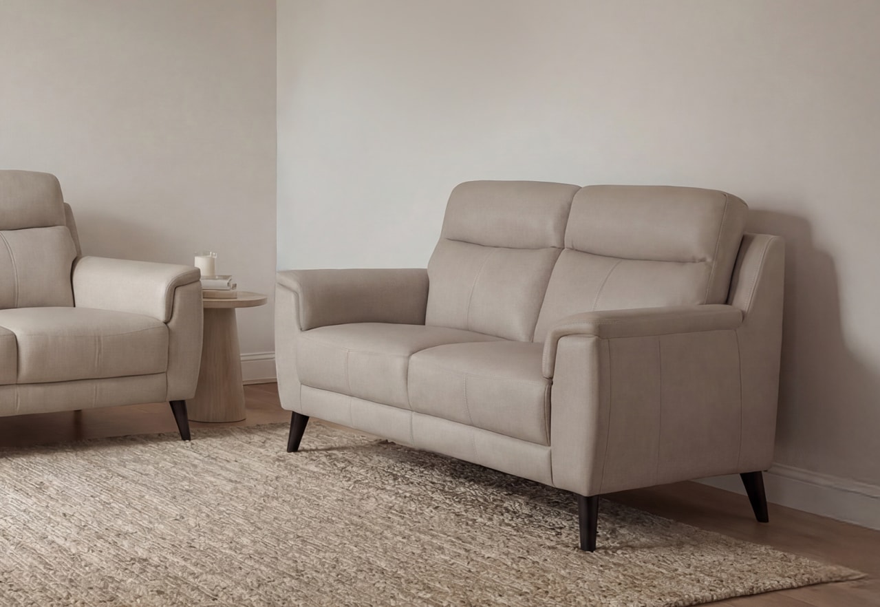 CHAFFEE LEATHER 2 Seater Sofa – image 1 of 8