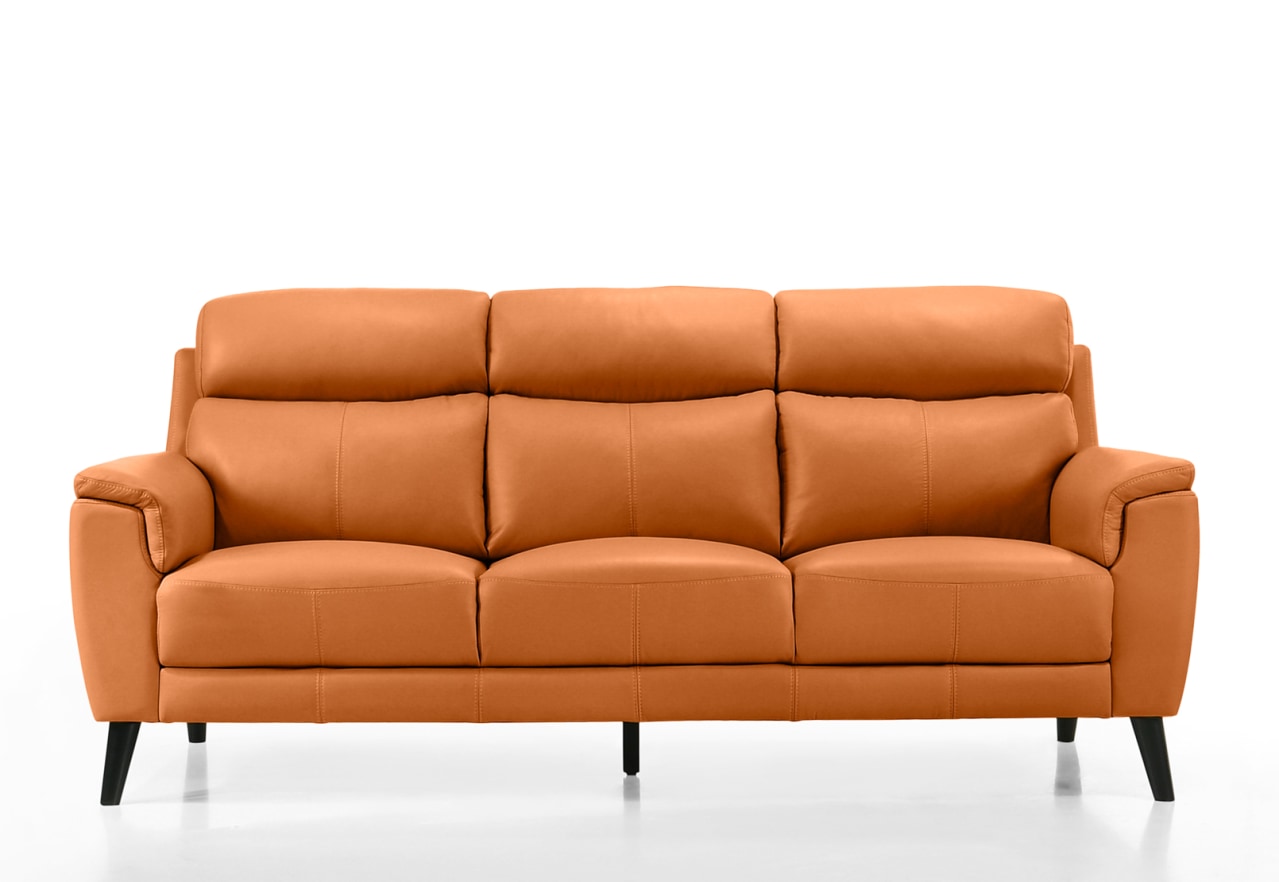 CHAFFEE LEATHER 3 Seater Sofa – image 1 of 4