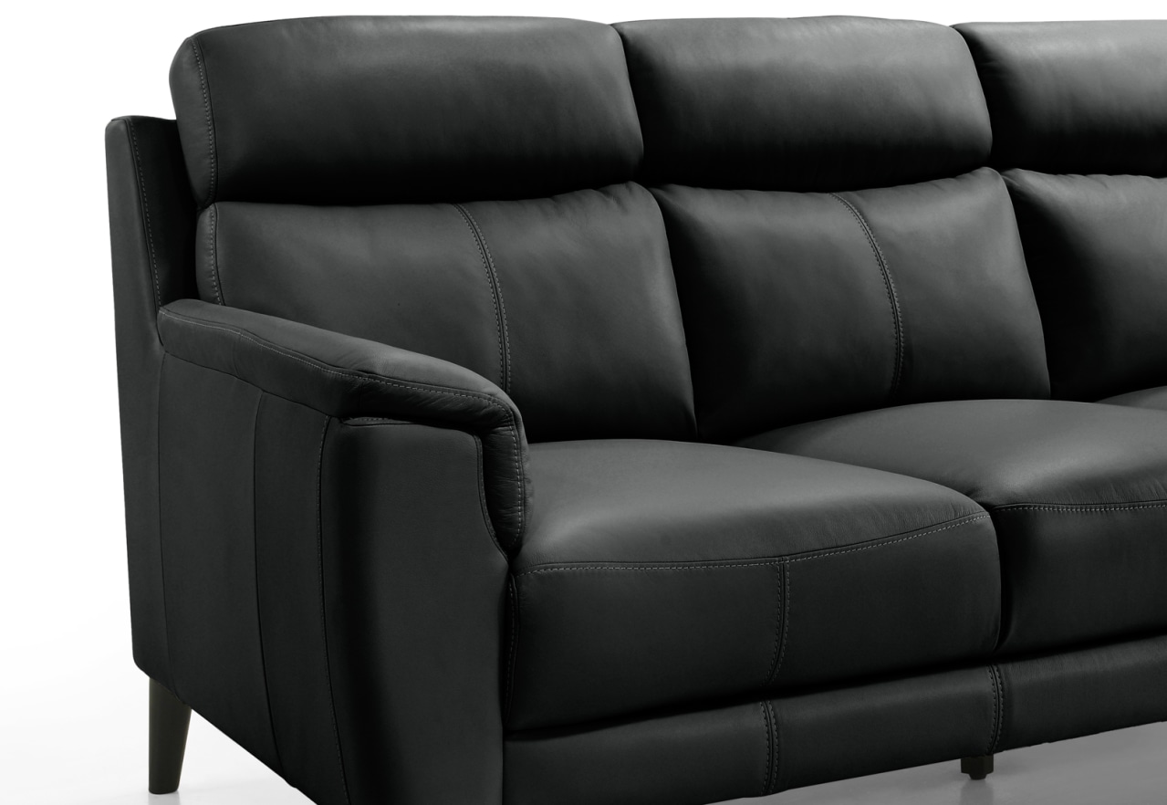 CHAFFEE LEATHER 3 Seater Sofa – image 3 of 4