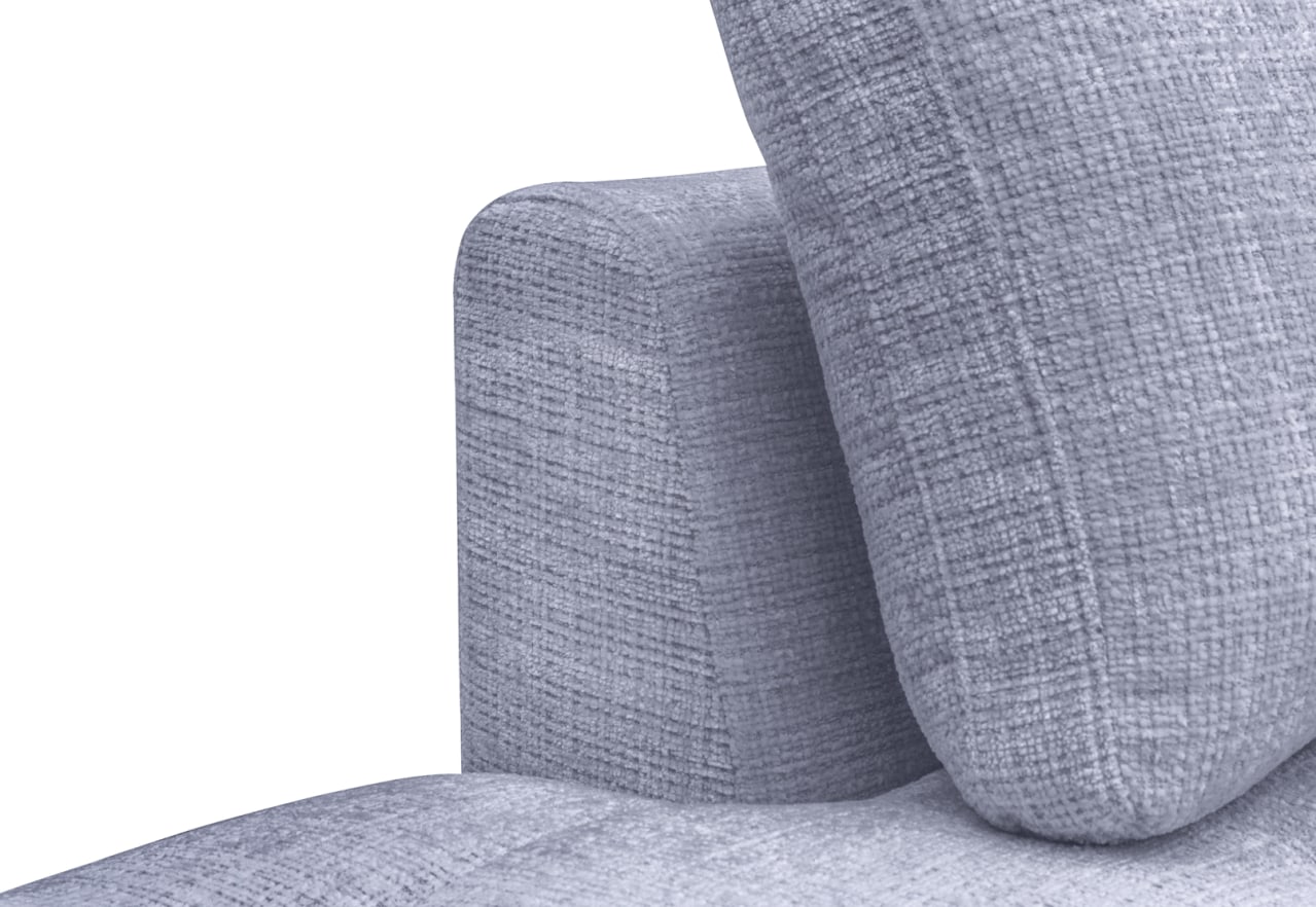 PAMINA FABRIC 4 Seater Lounge with Double Chaises – image 6 of 8