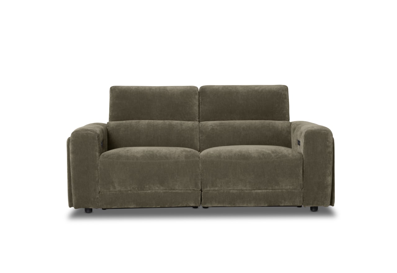 CHICAGO FABRIC 2 Seater with 2 Inbuilt Electric Recliners – image 1 of 8