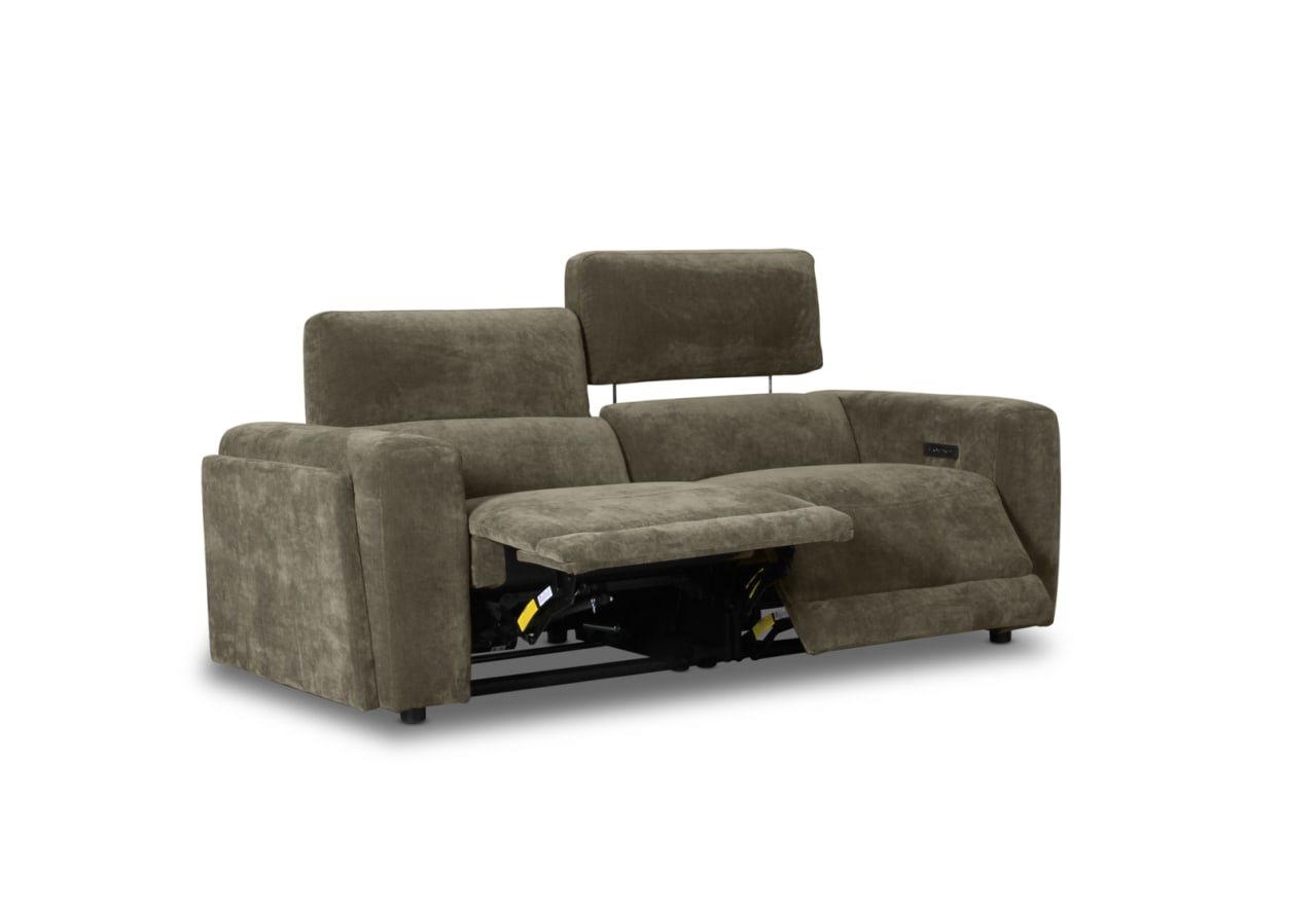 CHICAGO FABRIC 2 Seater with 2 Inbuilt Electric Recliners – image 5 of 8