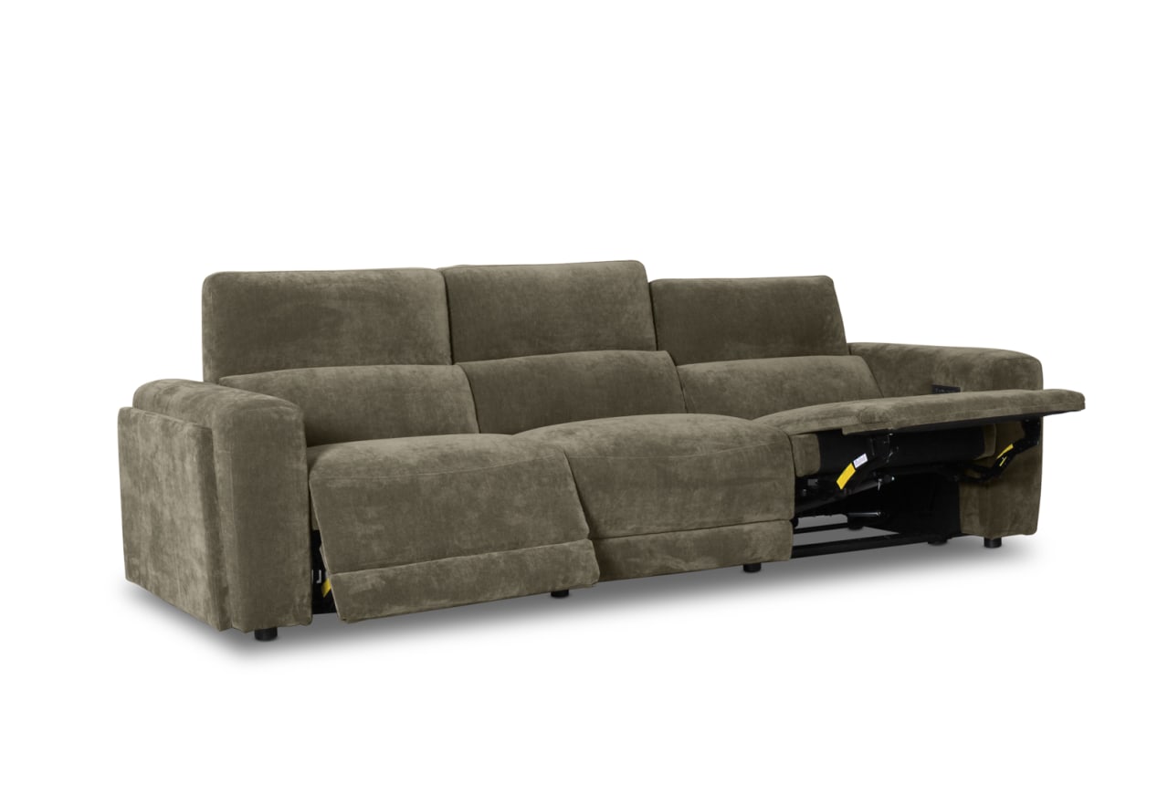 CHICAGO FABRIC 3 Seater with 2 Inbuilt Recliners – image 4 of 10