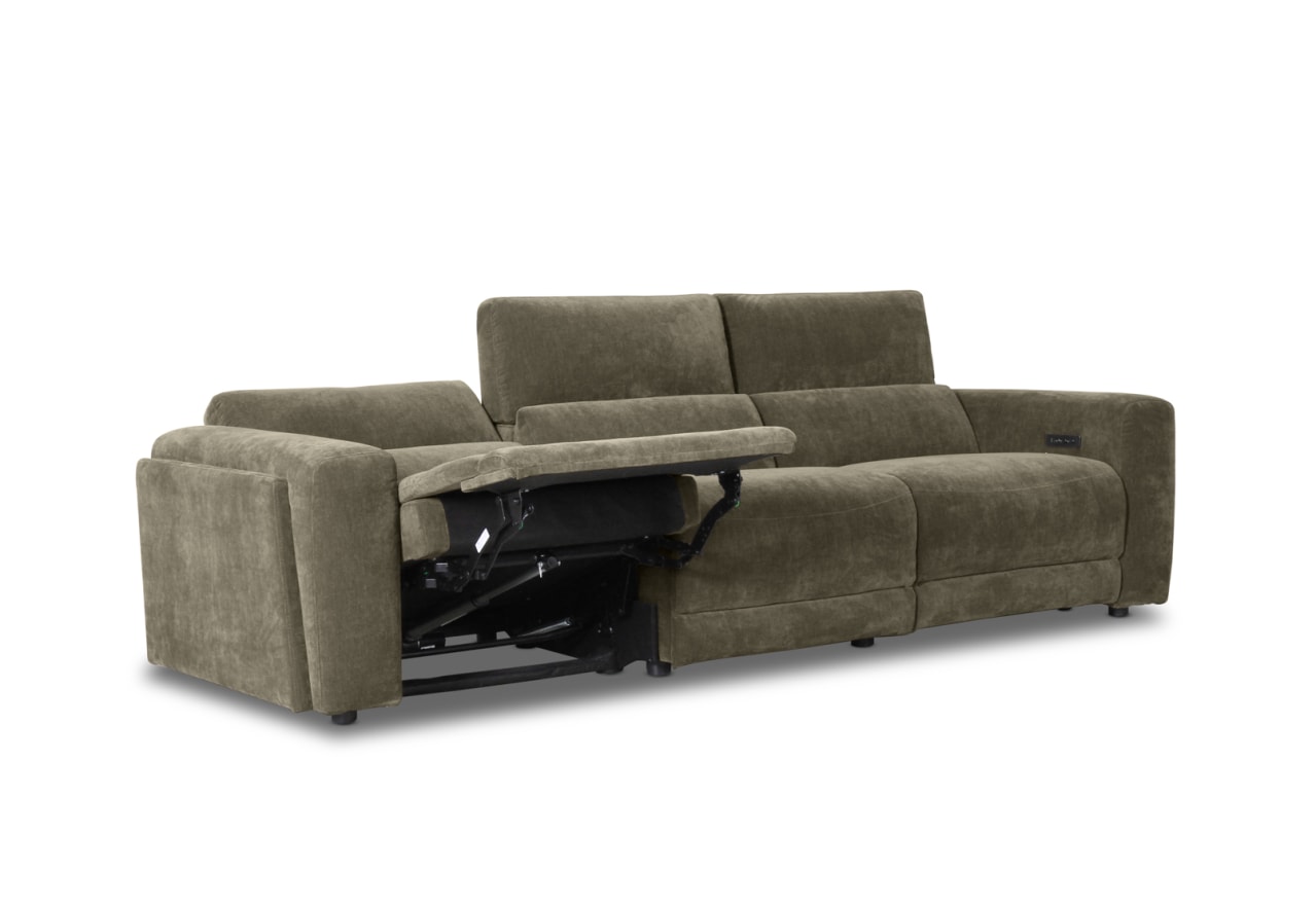 CHICAGO FABRIC 3 Seater with 2 Inbuilt Recliners – image 7 of 10