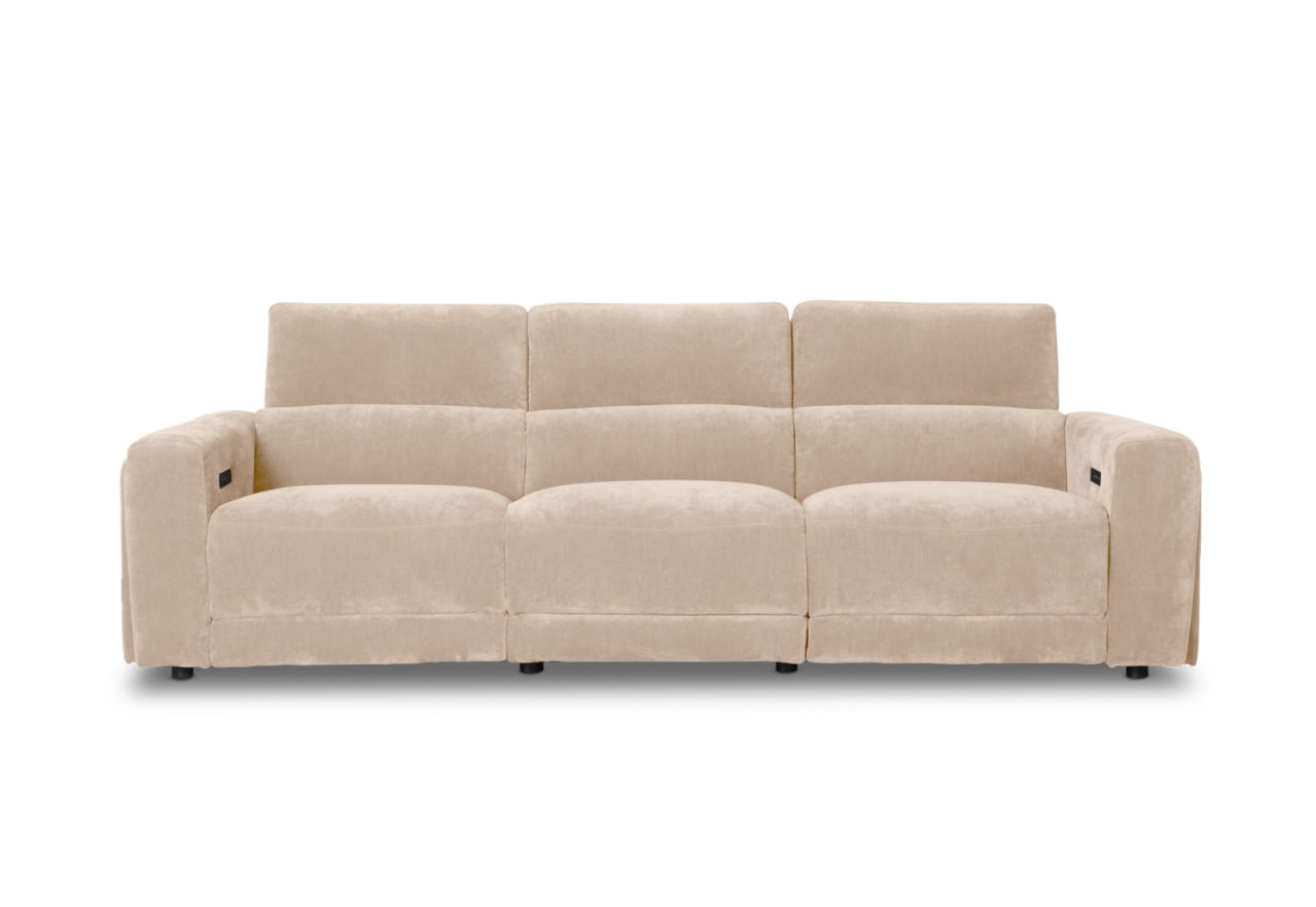CHICAGO FABRIC 3 Seater with 2 Inbuilt Recliners – image 1 of 10