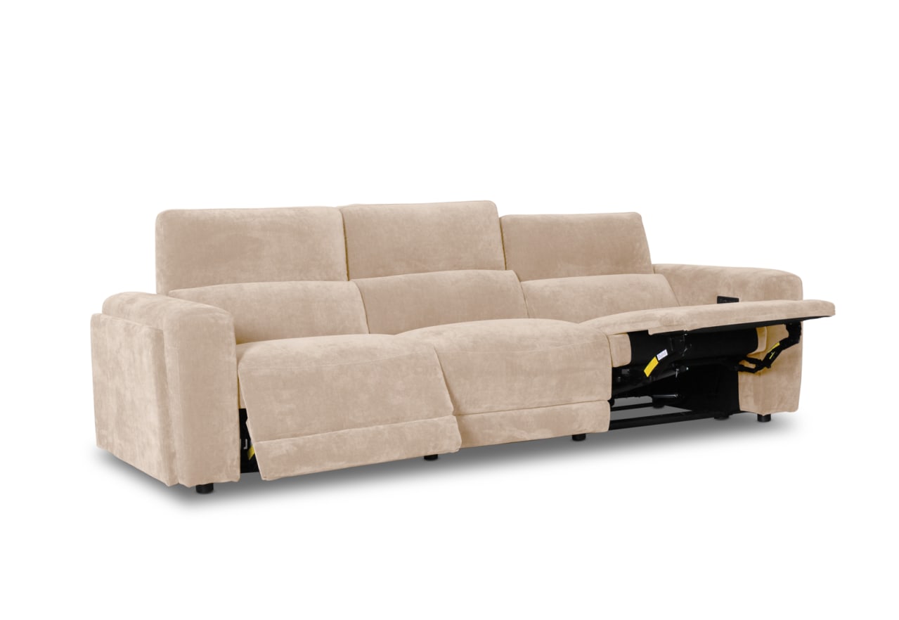 CHICAGO FABRIC 3 Seater with 2 Inbuilt Recliners – image 4 of 10