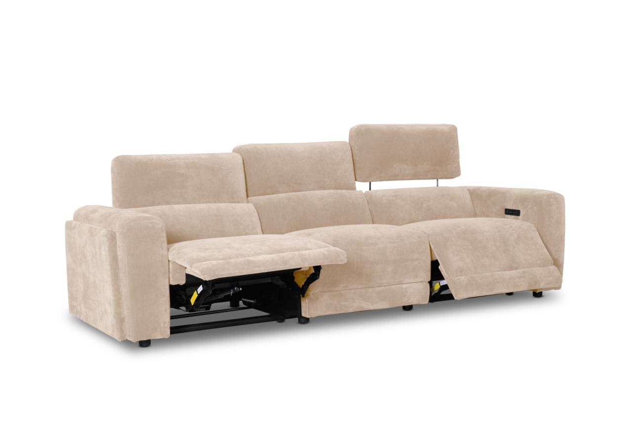 CHICAGO FABRIC 3 Seater with 2 Inbuilt Recliners – image 6 of 10