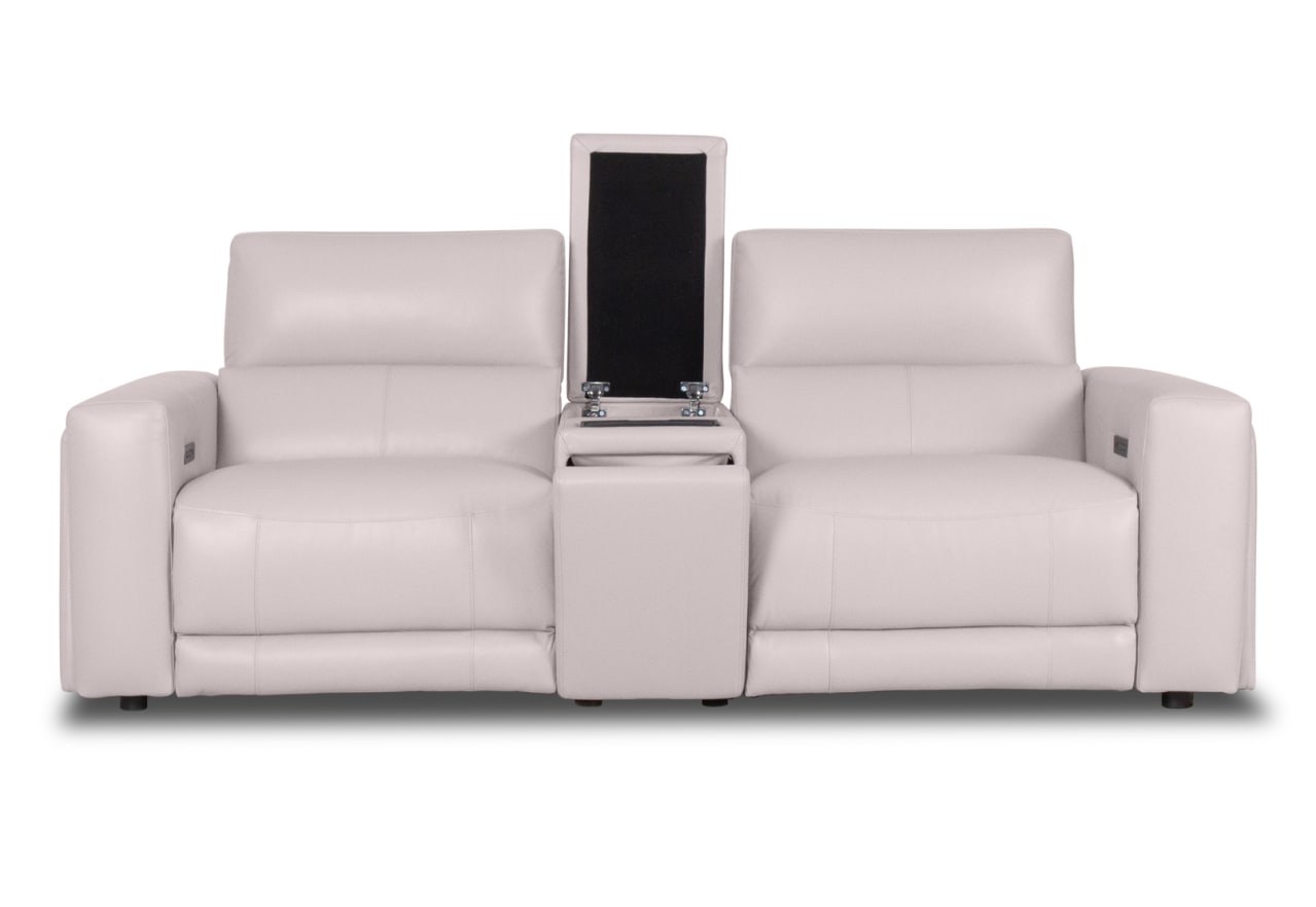 CHICAGO LEATHER 2 Seater Electric Recliner with 1 Console – image 2 of 10