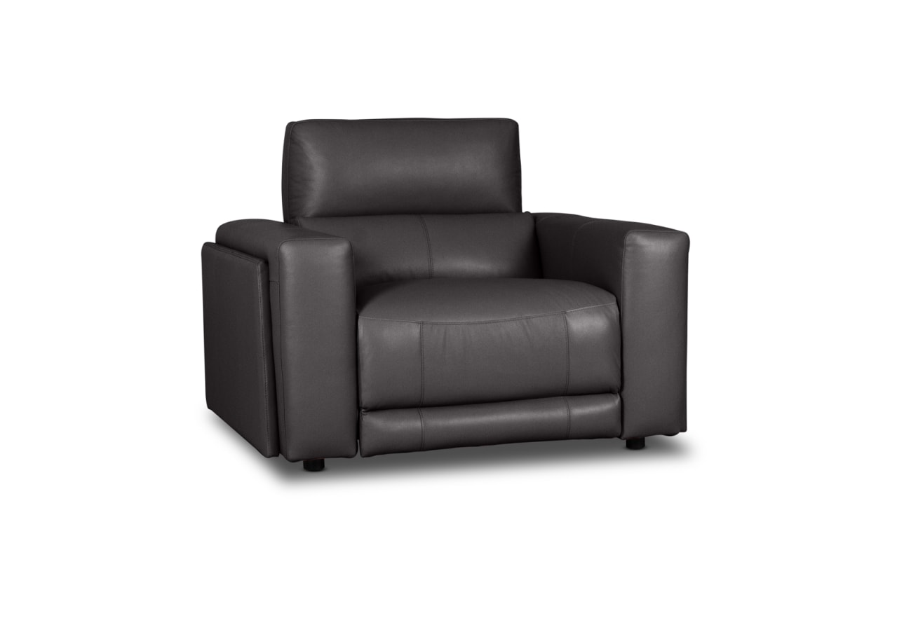 CHICAGO LEATHER Single Electric Recliner – image 2 of 8