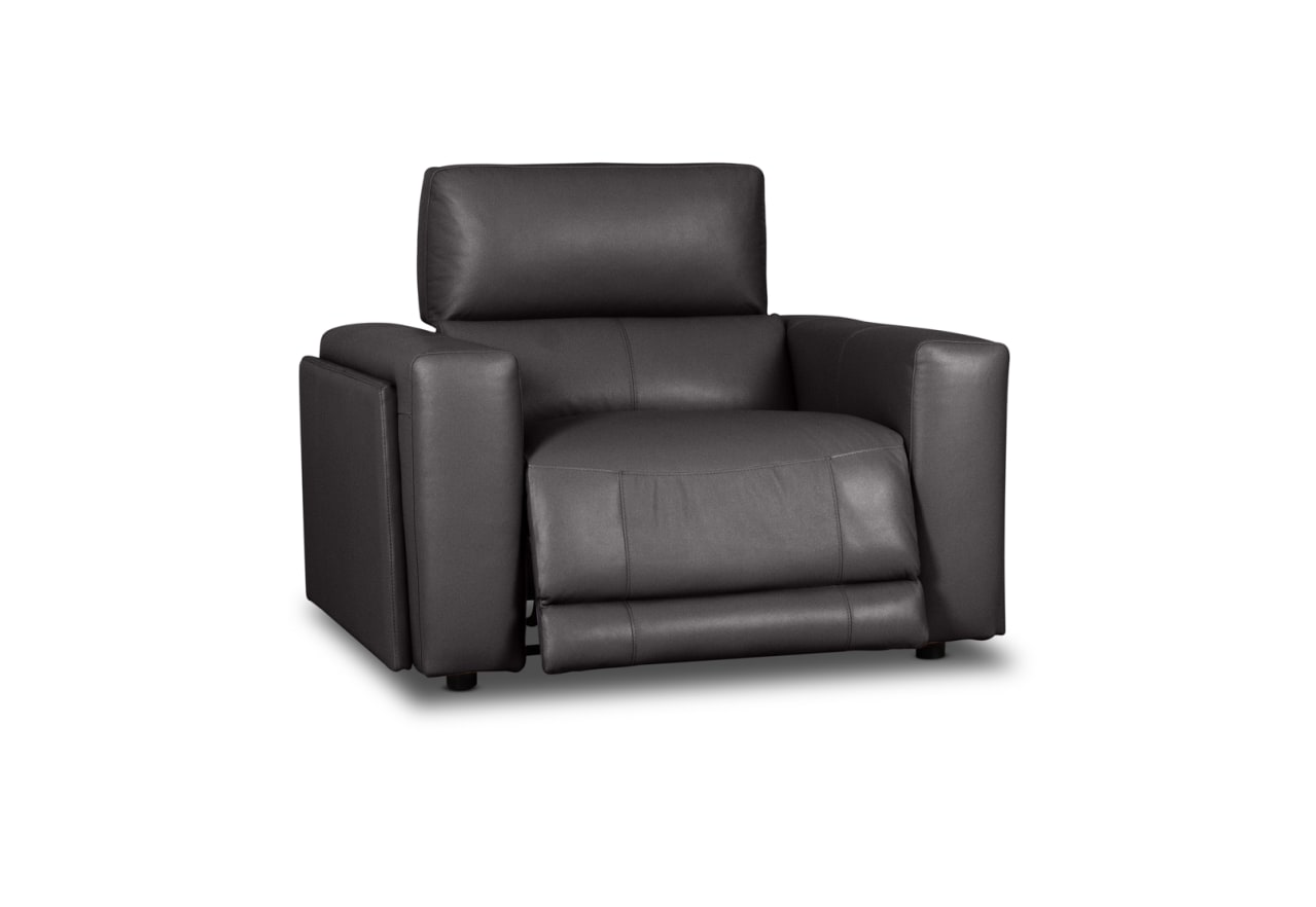 CHICAGO LEATHER Single Electric Recliner – image 3 of 8