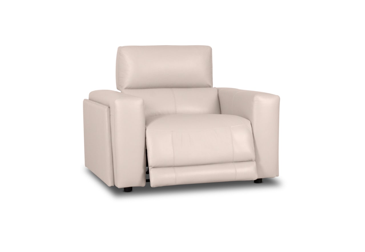 CHICAGO LEATHER Single Electric Recliner – image 3 of 8
