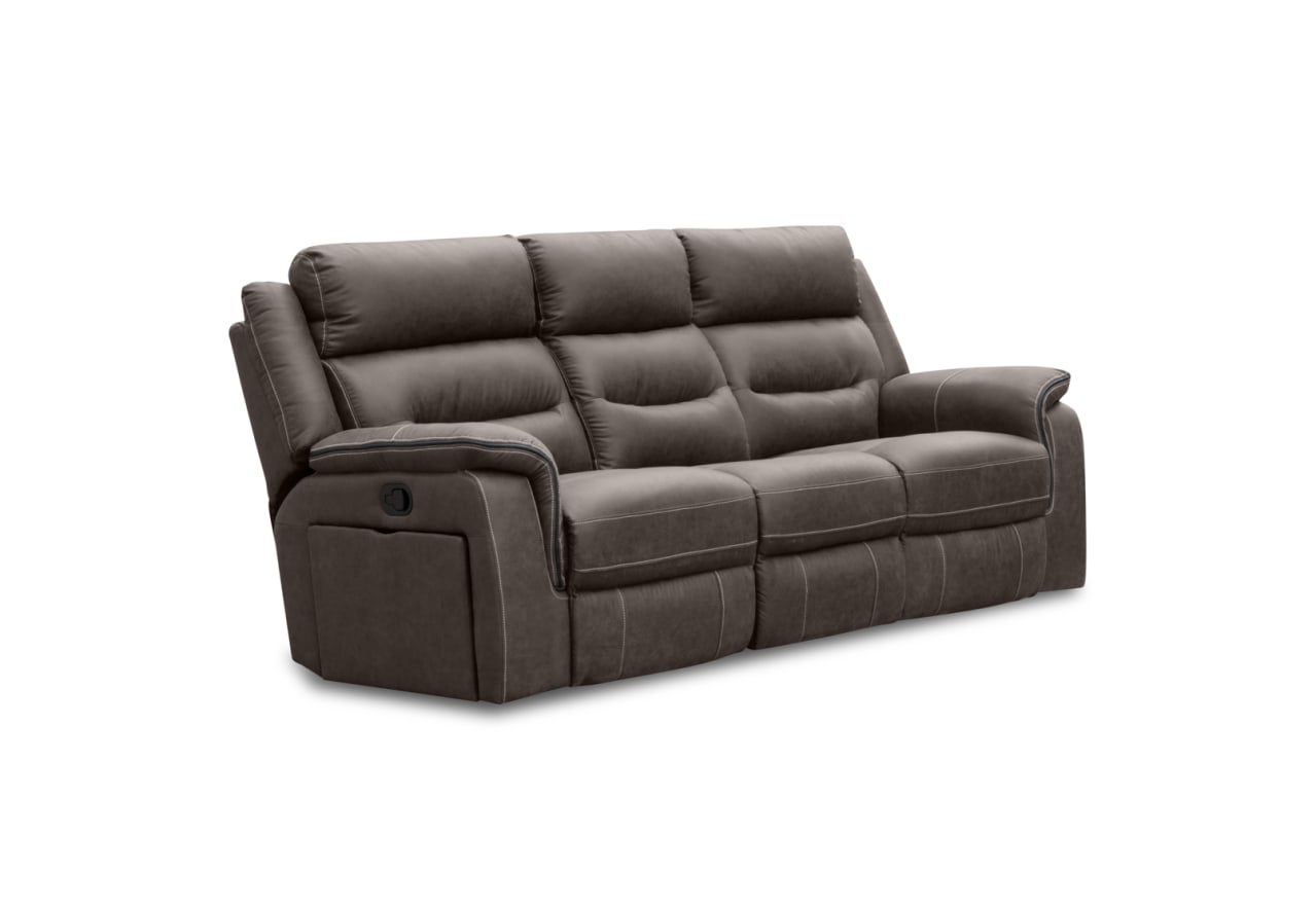 BANBURY FABRIC 3 Seater Manual Recliner with Drop Down Table – image 3 of 14
