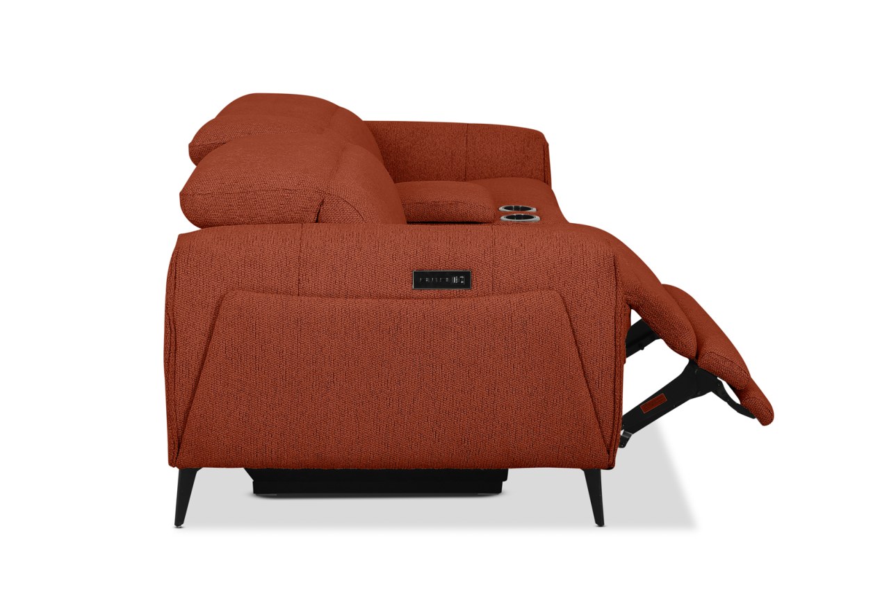 LORENZA FABRIC 2.5 Seater Electric Recliners with Console – image 5 of 8
