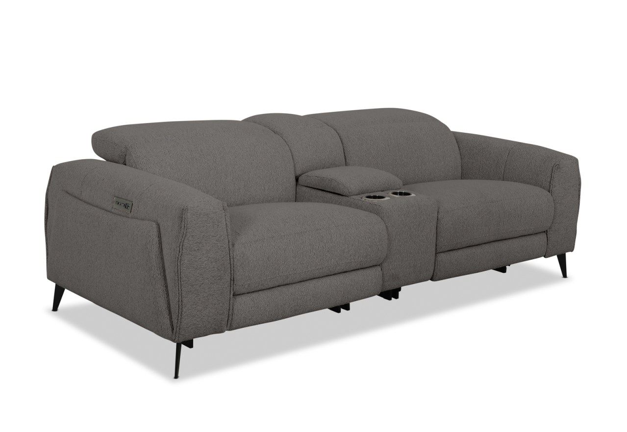 LORENZA FABRIC 2.5 Seater with Electric Recliners and Console – image 3 of 8
