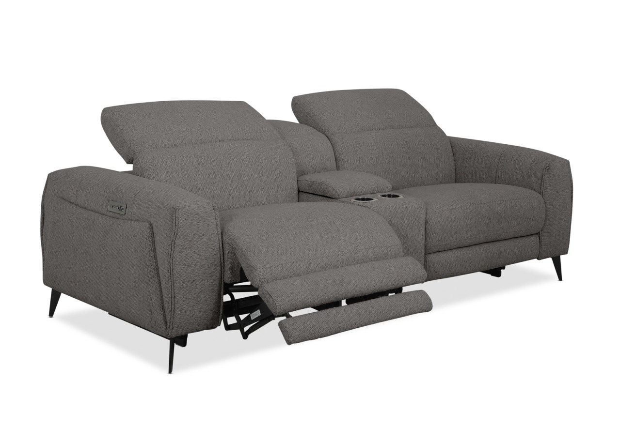 LORENZA FABRIC 2.5 Seater with Electric Recliners and Console – image 4 of 8