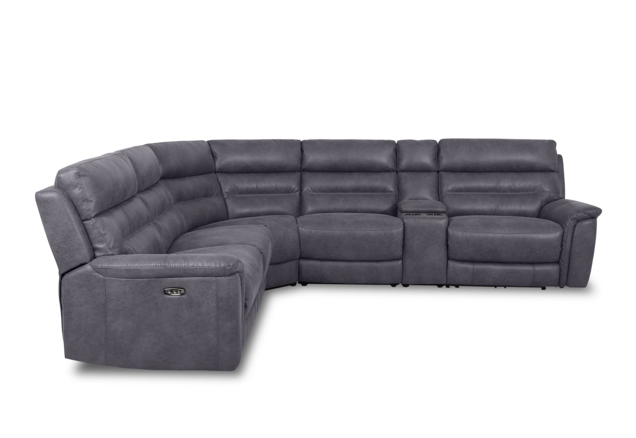 FOXTON FABRIC 5S Corner Lounge Electric Recliners and Console – image 3 of 6
