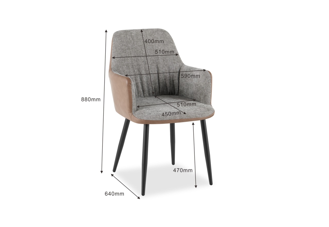 WARD Set of 2 Dining Chairs – image 8 of 9
