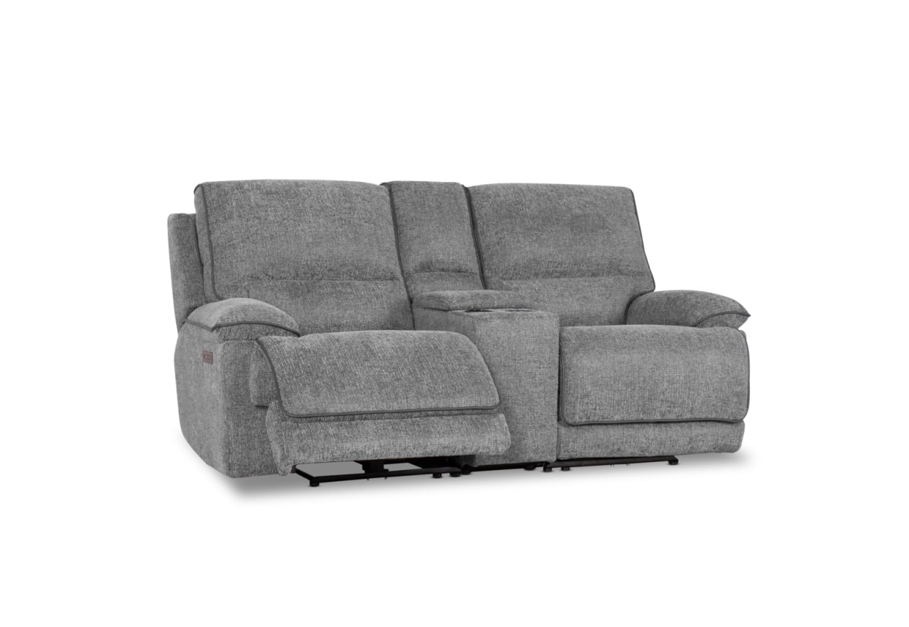 BOSTROM FABRIC 2 Seater Dual Electric Recliners & Console – image 5 of 12