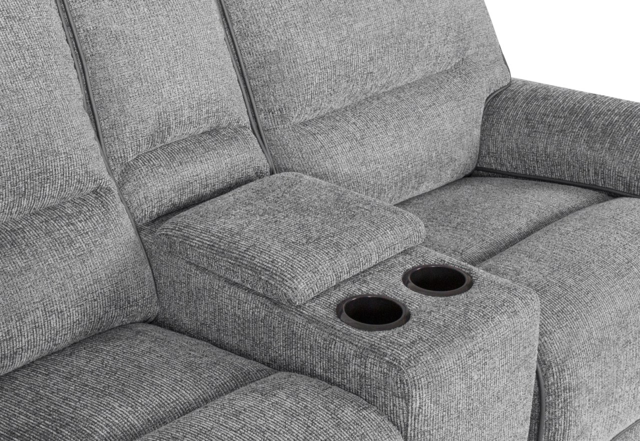 BOSTROM FABRIC 2 Seater Dual Electric Recliners & Console – image 8 of 12
