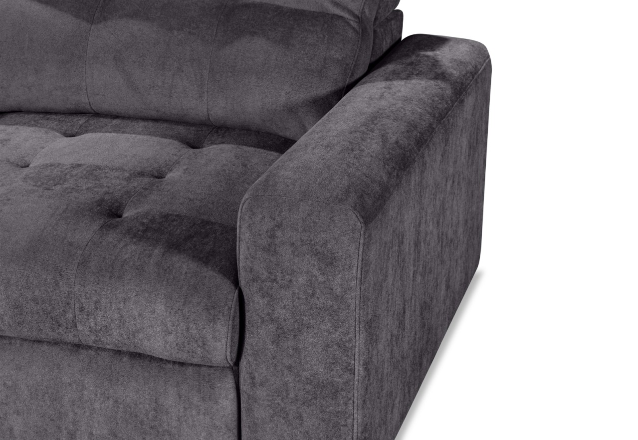 BEVERLY FABRIC 6 Seater Corner Lounge with 3 Electric Slide-out Recliners and LHF Chaise – image 10 of 13