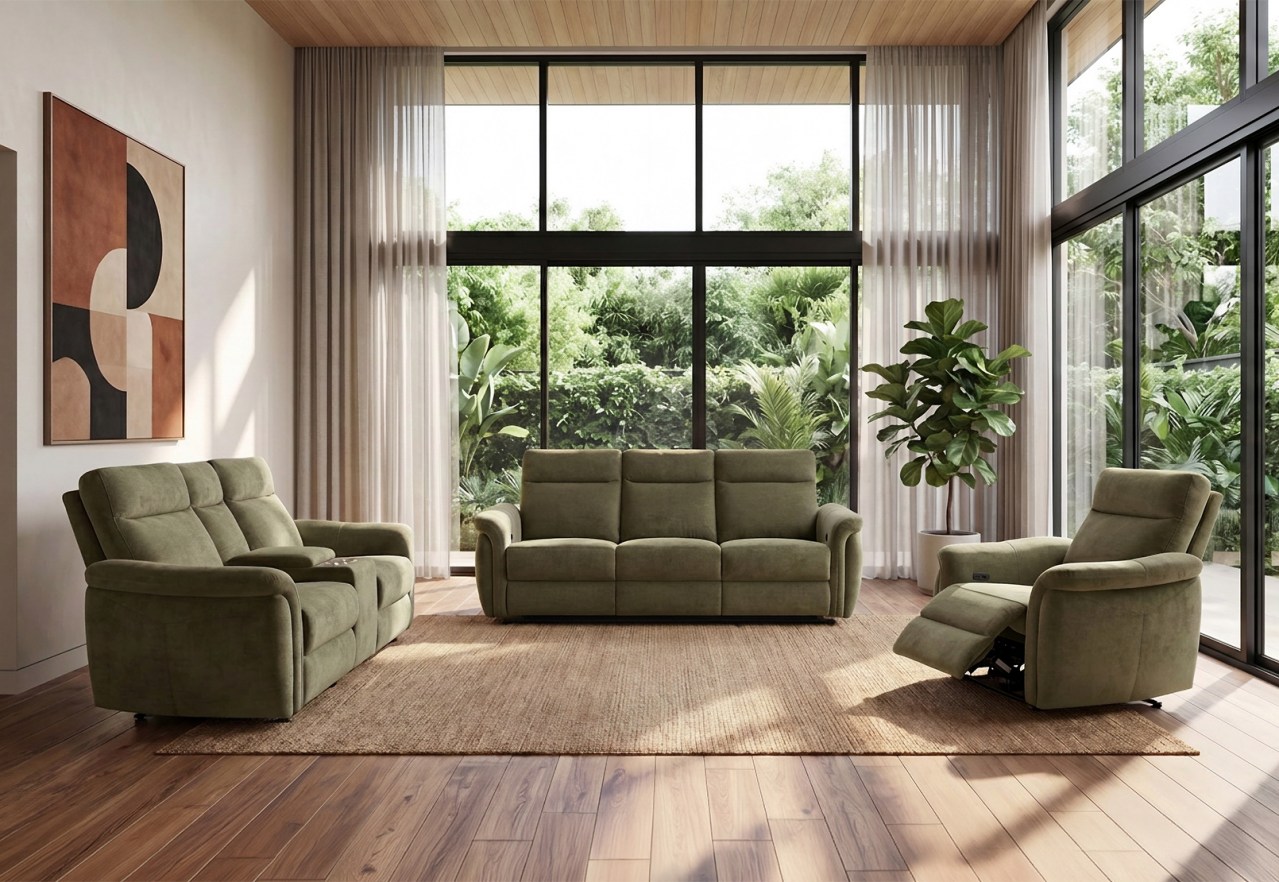 CASAMORE FABRIC 3 Seater Electric Recliners – image 13 of 13