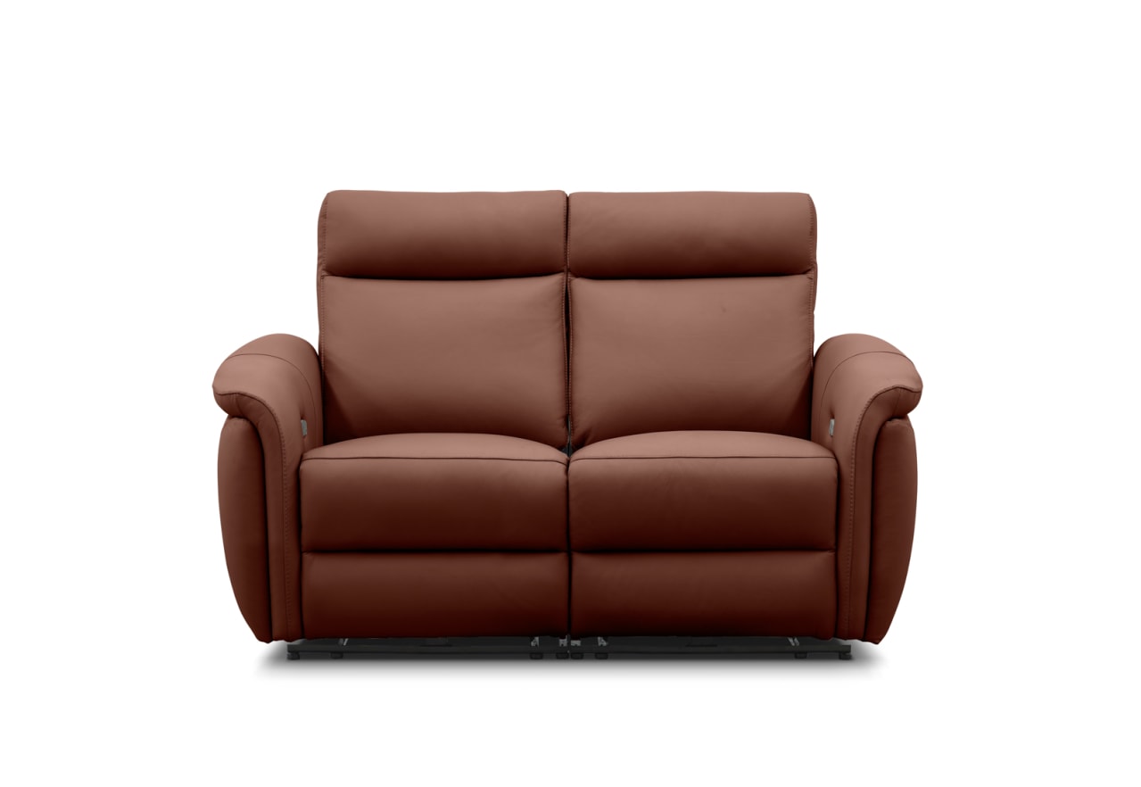 CASAMORE LEATHER 2 Seater with 2 Inbuilt Electric Recliners – image 1 of 11