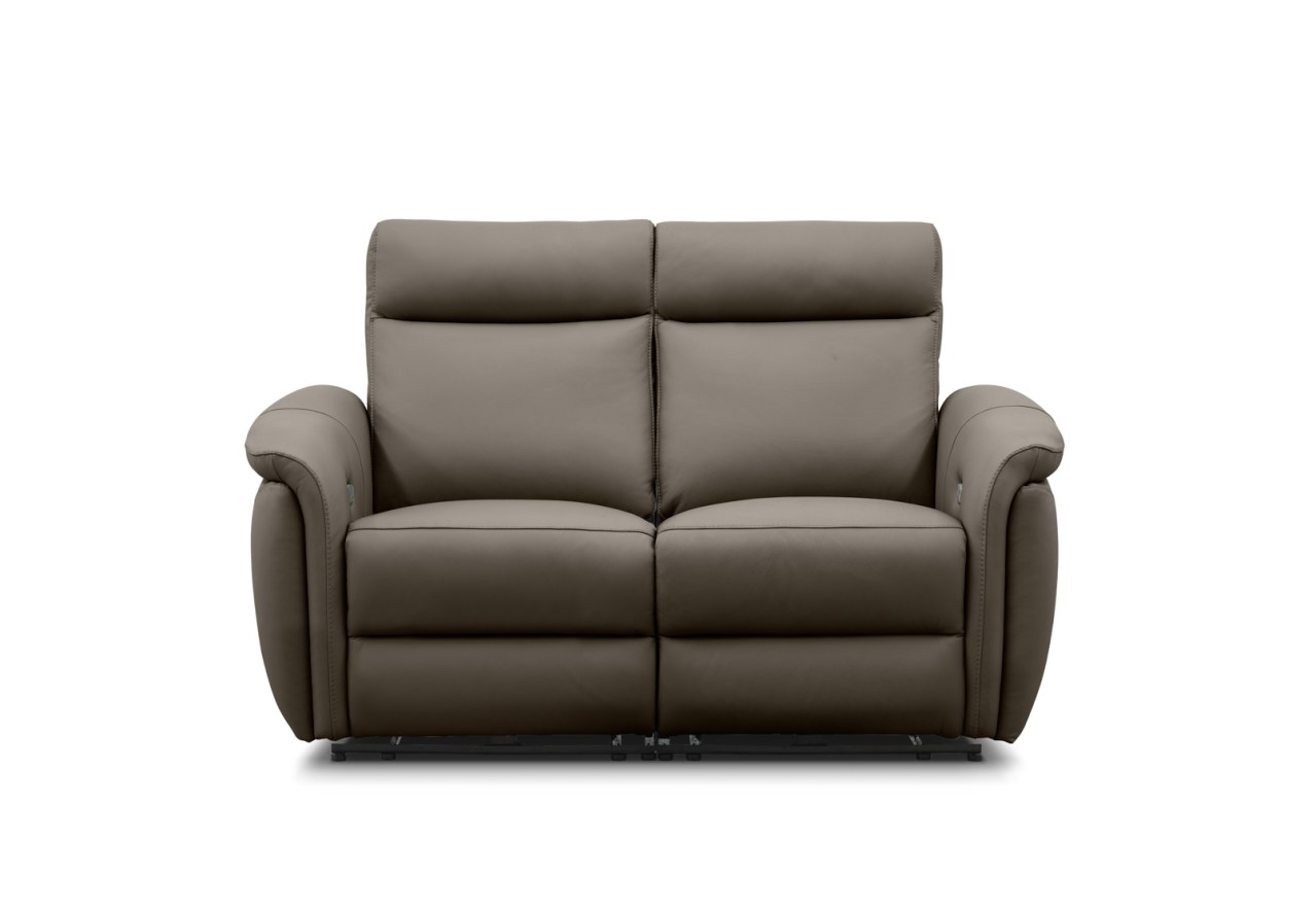 CASAMORE LEATHER 2 Seater with 2 Inbuilt Electric Recliners – image 1 of 11