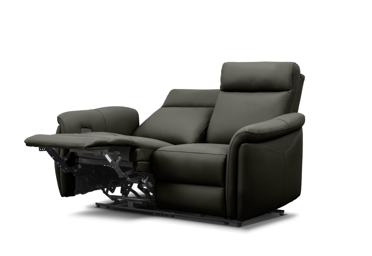 CASAMORE LEATHER 2 Seater with 2 Inbuilt Electric Recliners – image 5 of 11