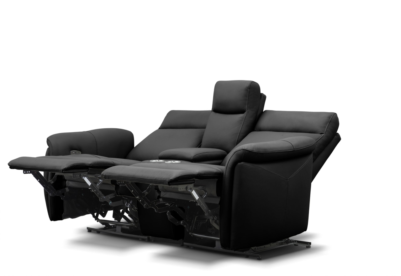 CASAMORE LEATHER 2 Seater Electric Recliners and Console – image 6 of 16