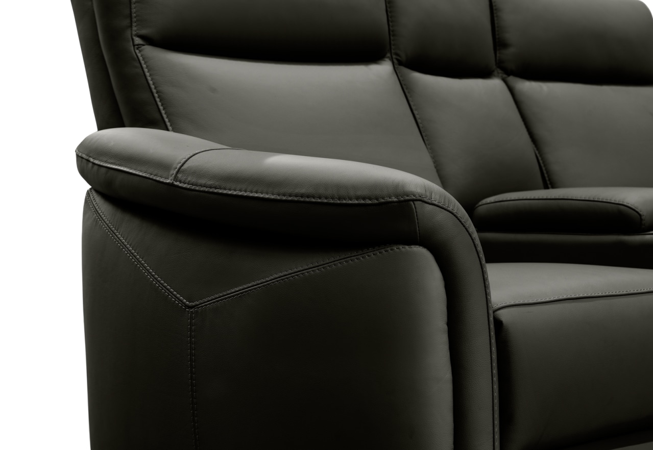 CASAMORE LEATHER 2 Seater Electric Recliners and Console – image 11 of 16