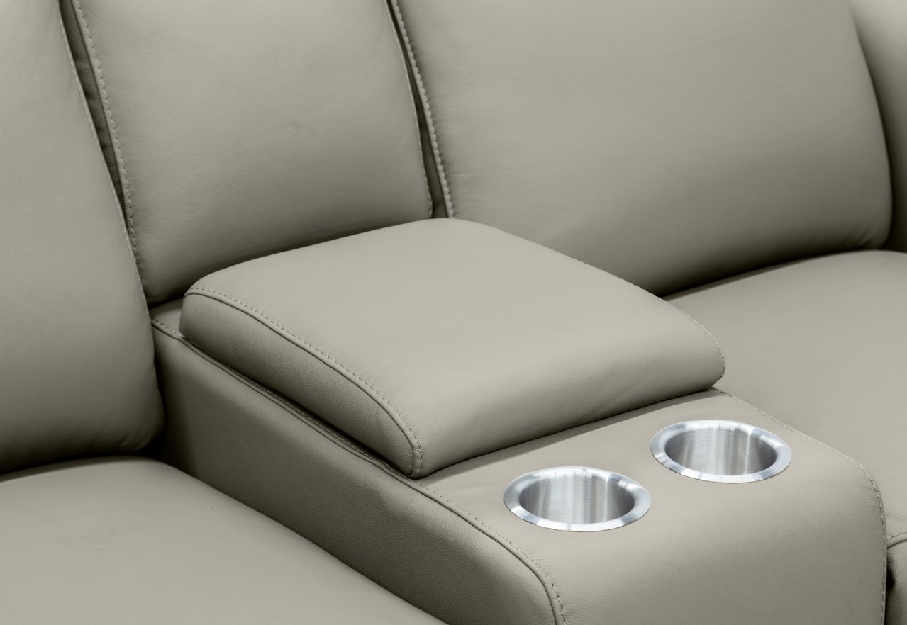 CASAMORE LEATHER 2 Seater Electric Recliners and Console – image 13 of 16