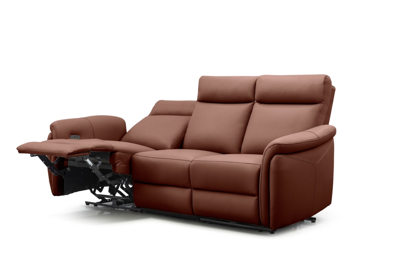 CASAMORE LEATHER 3 Seater with 2 Inbuilt Electric Recliners – image 5 of 11
