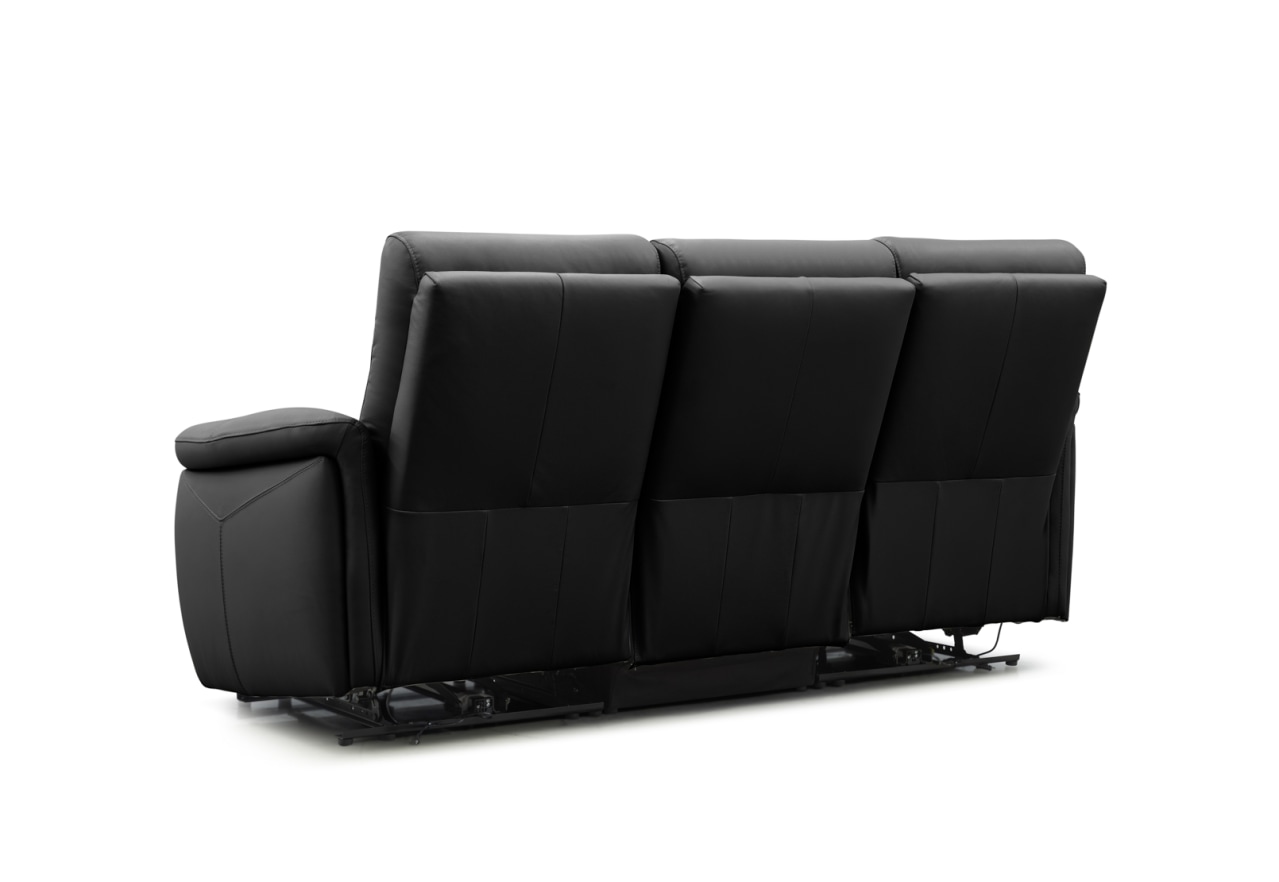 CASAMORE LEATHER 3 Seater with 2 Inbuilt Electric Recliners – image 7 of 11