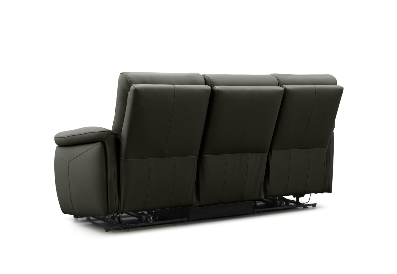 CASAMORE LEATHER 3 Seater with 2 Inbuilt Electric Recliners – image 7 of 11