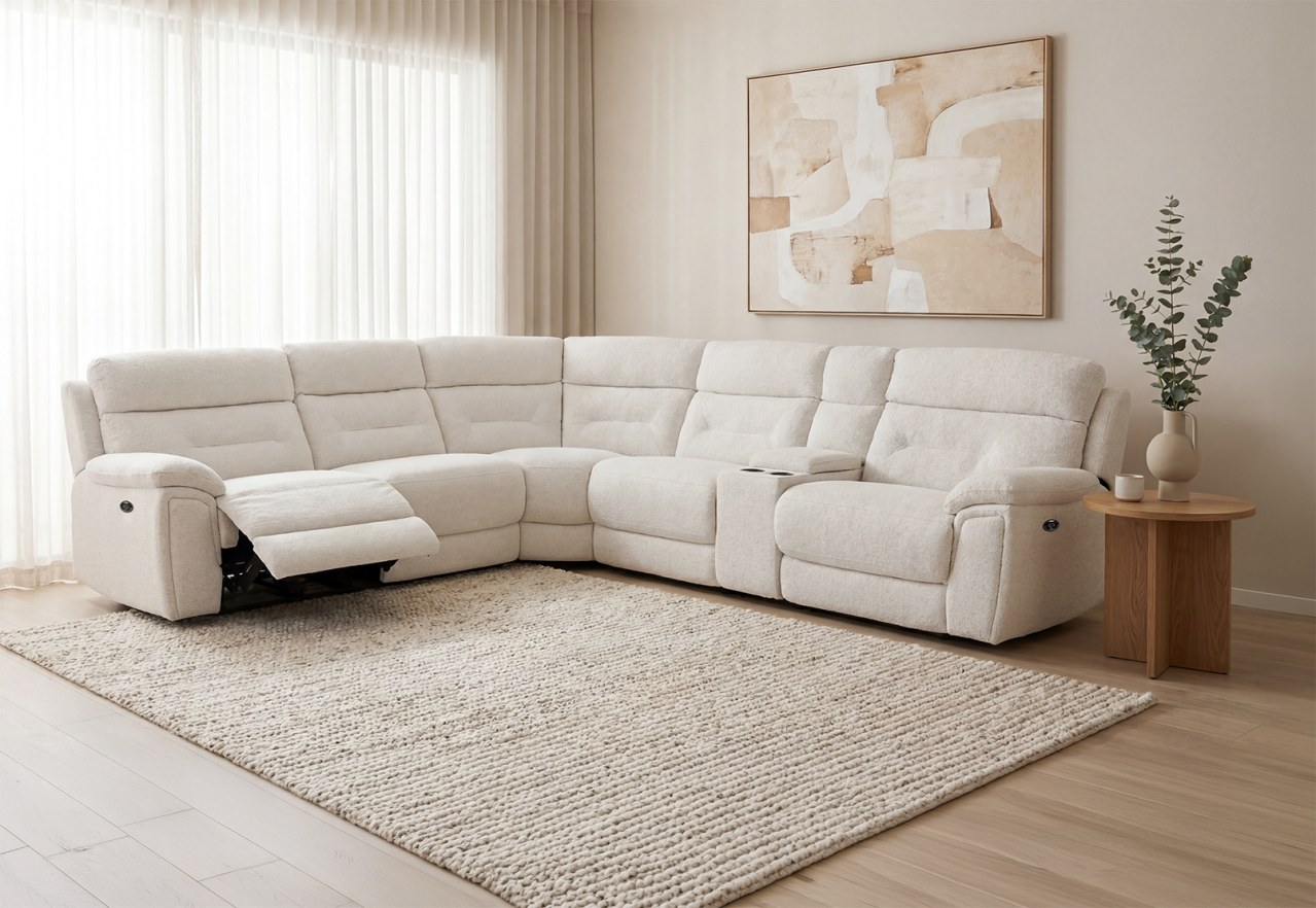 KINGSBRIDGE FABRIC 5 Seater Corner Lounge – image 1 of 7