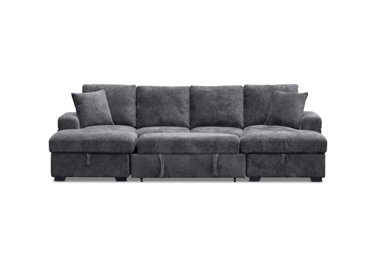 CLEVELAND FABRIC Double Chaise Sofa Bed – image 3 of 16