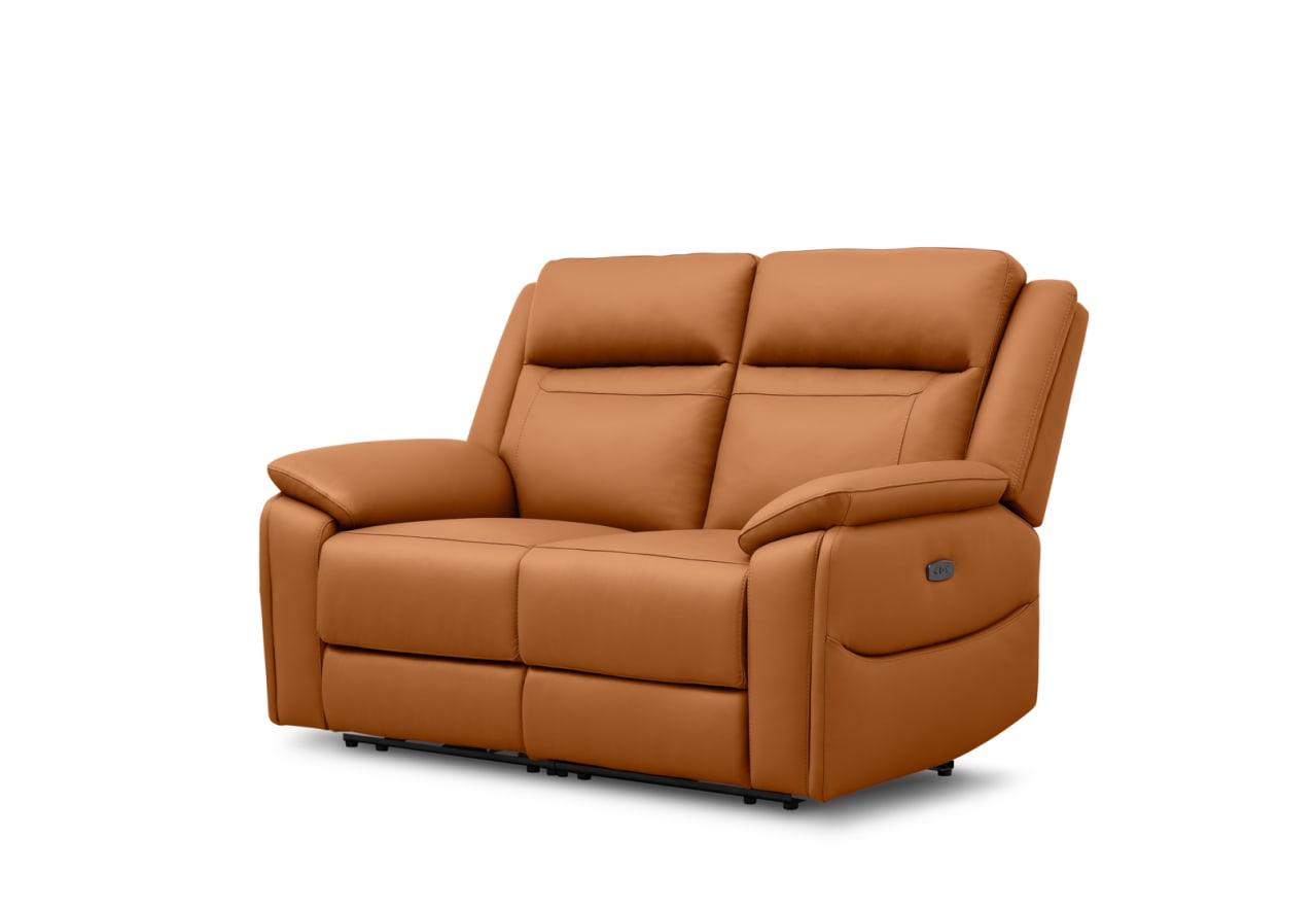 RENATO LEATHER 2 Seater with 2 Inbuilt Electric Recliners – image 2 of 10